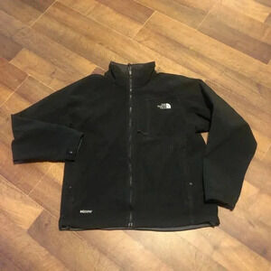 NORTH FACE Jacket Mens Windstopper Fleece Full Zip BLACK Windbreaker No size Tag